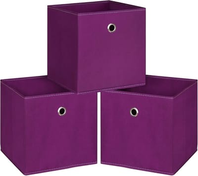 Opvouwbare opbergkubus 25 cm set van 3
