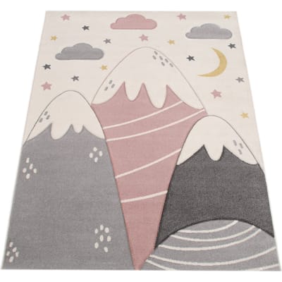 Kindertapijt Kosmos roze 140x200 cm
