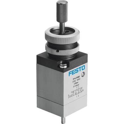Festo 4/3 Geventileerde Vingerhendelklep M5 125L/Min - 7334