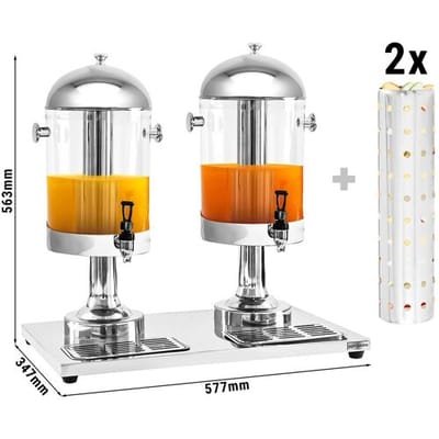 GGM Gastro Saftspender - 2x 7,5 Liter - Edelstahl