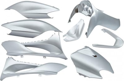 Kappenset Yamaha Jog-R 9-Delig Edge zilver metallic