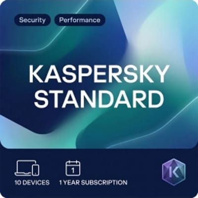 Kaspersky Standard 2026 | 10 Apparaten | 1 Jaar | UK | Opvolger van Kaspersky Antivirus