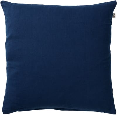 Dutch Decor JAMES - Kussenhoes 45x45 cm - duurzaam katoen - effen kleur - Insignia Blue - donkerblauw - met rits - zonder binnenkussen