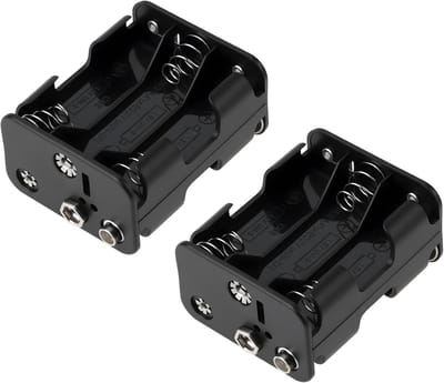 Batterij Houder - Stroom Adapter - Test Instrument - Duurzaam Kunststof - 58x48x30mm - Zwart