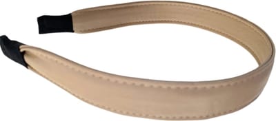 Haarband leer lever kleur - 2 cm-Charme Bijoux