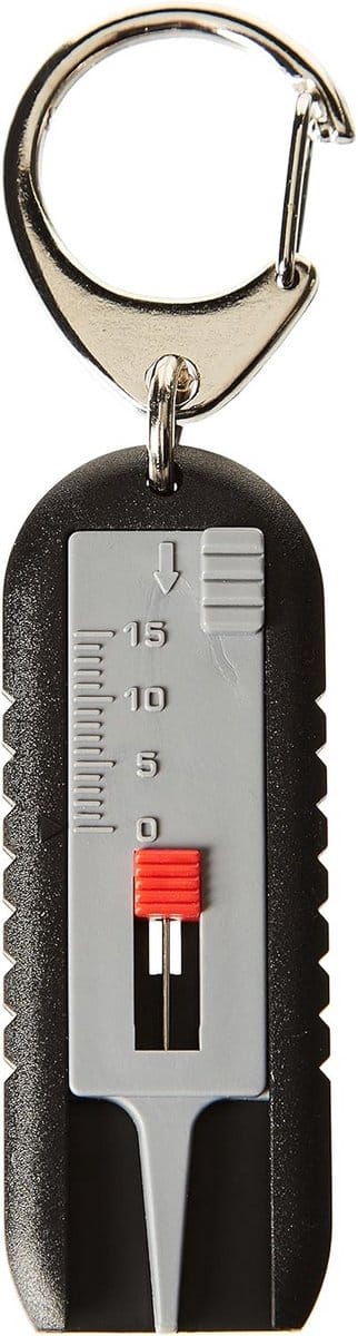 Bandenprofielmeter - Profielmeter - Banden Controleren - Incl. Reiniger - 0-15 mm - Zwart