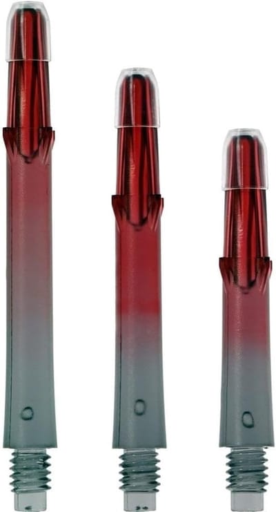 Stevige Dart Shafts Lock Straight N9 TwinColor Zwart Rood - Set van 3