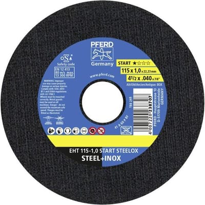 PFERD TOOLS EHT 115-1,0 START STEELOX 69120943 Doorslijpschijfset 115 mm 25 stuk(s) RVS, Staal