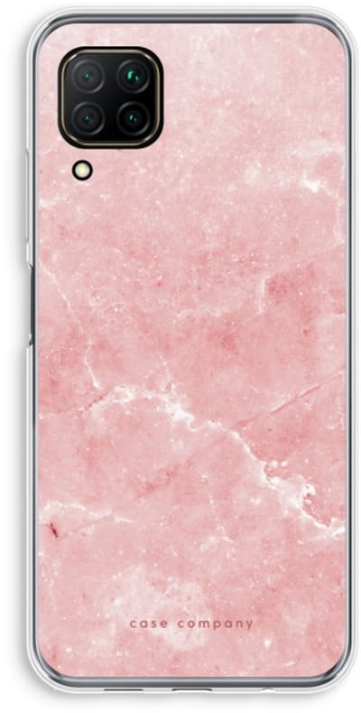 Case Company® - Hoesje geschikt voor Huawei P40 Lite hoesje - Roze marmer - Soft Cover Telefoonhoesje - Bescherming aan alle Kanten en Schermrand
