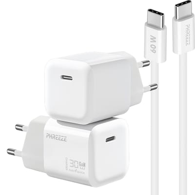 30w Power Delivery oplader met usb C poort met usb C kabel 1m snellader