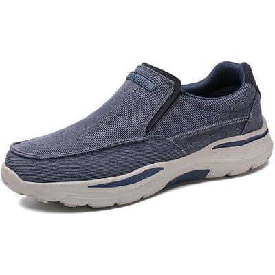 Klassieke Heren Canvas Schoenen 2021 Nieuwe Outdoor Strand Lichtgewicht Ademende Sandalen Mode Casual Werk Sportschoenen Grote Maat 48 39 blauw