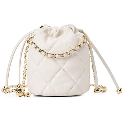 Tas Crossbody Emmer Tas Senior Gevoel Alles-in-één Draagbare Kleine Ketting Leren Tas voor Vrouwen wit