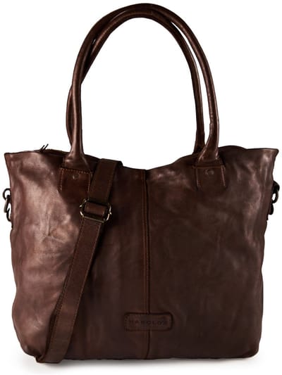 HAROLD'S shopper schoudertas Submarine Shopper Brown bruine