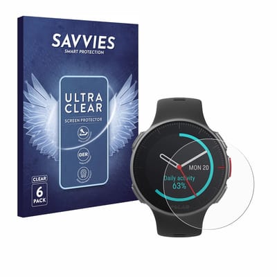 Savvies - Screenprotector voor Polar Vantage V Titan - Folie Beschermfolie transparant 6 Stuks
