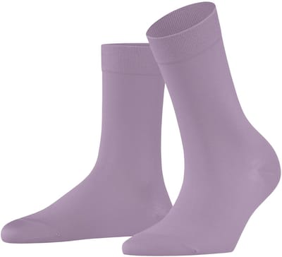 FALKE Cotton Touch eenkleurig katoen sokken dames paars - maat 35-38
