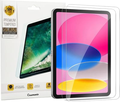 Casemania Glas Geschikt voor Apple iPad 2025 (A16) & 2022 10e Gen - 2X Screenprotector Glas Gehard - Tempered Glass - Volledige Bescherming