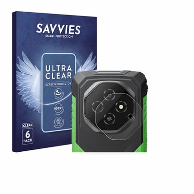 Savvies - Screenprotector voor Blackview Fort 1 (ALLEEN Camera Lens) - Folie Beschermfolie transparant 6 Stuks