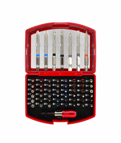 Awtools AW37925 Serie - Set Schroefbitjes - 56 Elementen - Magnetische Houder - Staal S2