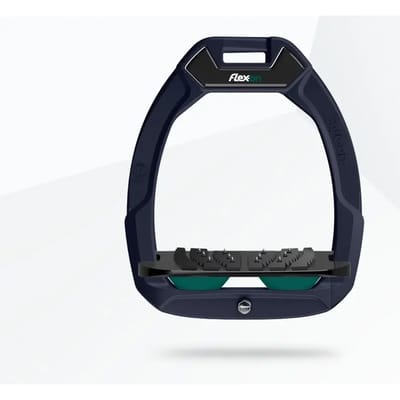 Veiligheidspaljes voor paardrijden Gehellen Ultra Grip Aluminium/Zwart/Groen Flex-On Safe-On