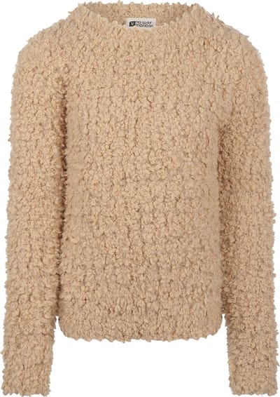 No Way Monday - Meisjes trui - Camel - Maat 98