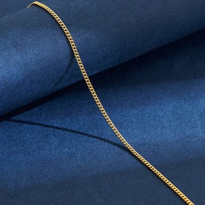 Aramat Jewels | Halskettingen | Stijlvolle RVS Gourmet Ketting goudkleur | 50cm / 2mm |50cm | | Staal | Volwassenen | Verkleurd niet