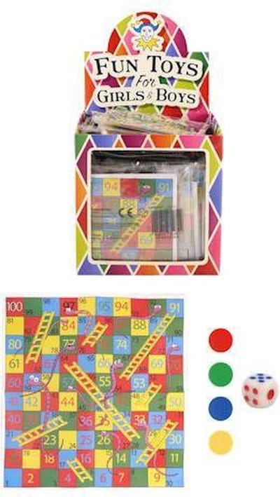 72 Stuks - Snake & Ladders Spel - In Traktatiebox - Uitdeelcadeautjes - Uitdeel traktatie voor kinderen - Jongens & Meisjes