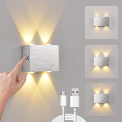 Oplaadbare Wandlamp - Op Batterijen - Draadloos - Nachtverlichting
