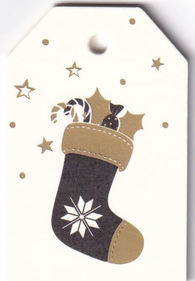 Bloemenkaartjes - 25 Stuks - Mini Kerst Sok Kaartjes – 4.5 x 7 cm - Bloemist – KK-003
