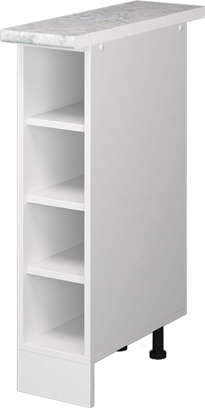 Vicco R-Line Open kast – 20 cm met open vakken, met werkblad Wit