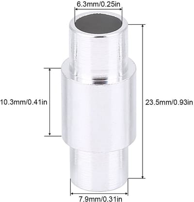 Dailygoods- Lagerafstandhouders 10 stuks - Aluminium afstandhouders - Skate-lagers - Inline skates - 8 mm lagers - 6 mm assen - Totale lengte 23,5 mm