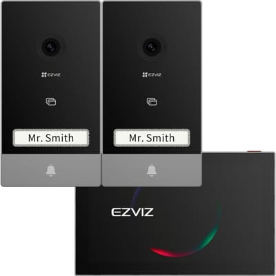 Ezviz HP7 2 Entry Kit Video-deurintercom met dubbele ingang – 7" Touchscreen, 2K, 2 belknoppen