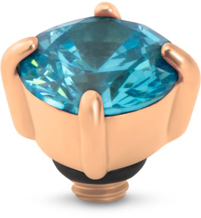 Melano Twisted Glint Steentje Aqua Blue | Rosé