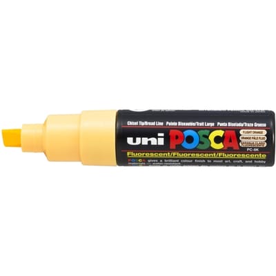 Posca verfstift op waterbasis 8mm - bold line - fluo lichtoranje