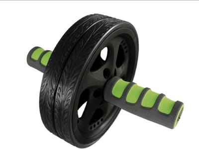 Ab Roller met Dubbel Wiel voor Core Training en Buikspieroefeningen