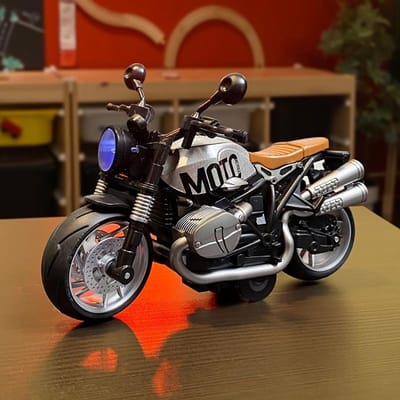 Motor Speelgoed Terugtrek Geluid En Licht Legering Motorfietsen Model Speelgoed, Motor Speelgoed Voor Kerst Verjaardag Cadeaus