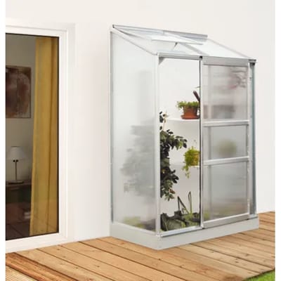 Vitavia Tuinkas Ida 900 - Polycarbonaat 4mm - Aluminium - 131x69x182cm