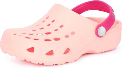 Ladeheid Clogs Kinderen - Tuinschoenen - Lichte - Kinderschoenen - Meisjes - Jongens - Poederroze/Fuchsia - 24/25 - LA-CA-FTKIDS