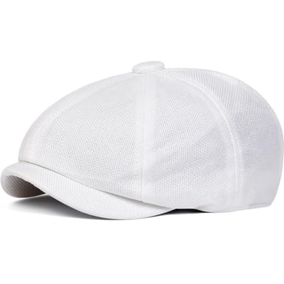 Kinderen Effen Kleur Casual Newsboy Petten Britse Schilderspetten Lente Herfst Achthoekige Pet Hip Hop Baretjes Voor Jongens white