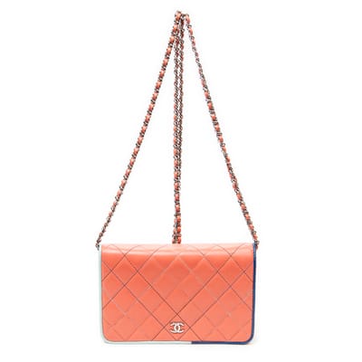 CC Multicolor Border Wallet on Chain   schoudertas