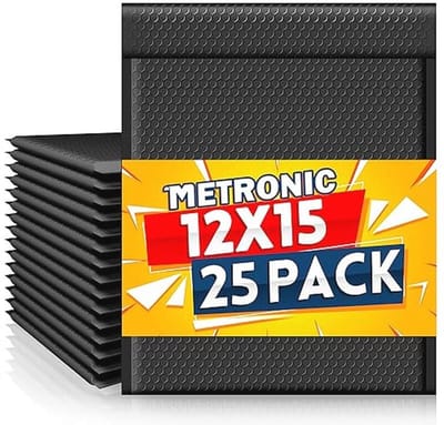 Grote Opaalkleurige Luchtkussenenveloppen 12x15 Inch - 25 Stuks Waterdichte Verpakkingen voor Verzending van Kleding, Boeken, Sieraden en Make-up