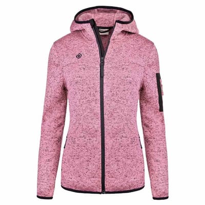 Izas Helsinki W Fleece Met Kap Roze S Vrouw
