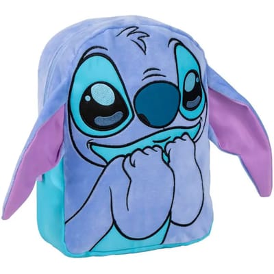 Stitch rugzak - met pluche oortjes (28x21x9 cm)