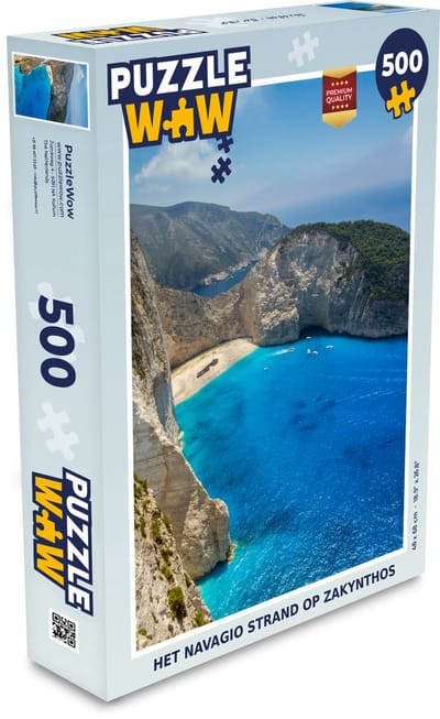 Puzzel Het Navagio strand op Zakynthos - Legpuzzel - Puzzel 500 stukjes
