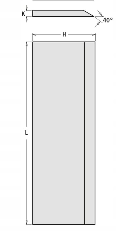 HSS Premium - Schaafmessen - 250x30x3 mm - 18% Wolfraam - Voor Hout