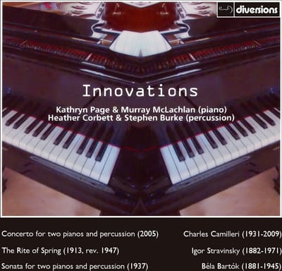 Murray McLachlan & Kathryn Page - Heather Corbett - Innovations - Music For Two Pianos & Percussion (CD)