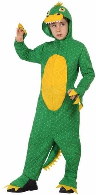 Dinosaurus Rex verkleedkleding kostuum - groen - outfit - voor jongens - Dino pak - dieren 128