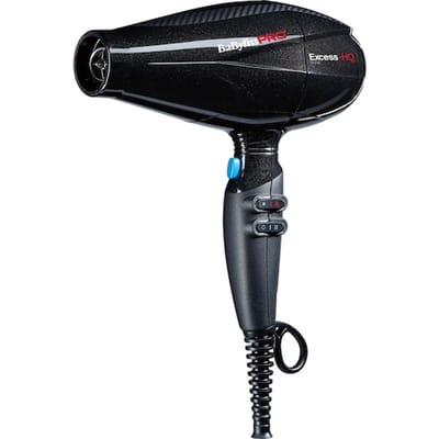 BabylissPRO Excess-HQ Föhn BAB6990IE - 2600W AC motor - Ionische functie - 152 km/h - 2 blaasmonden - Professionele haardroger