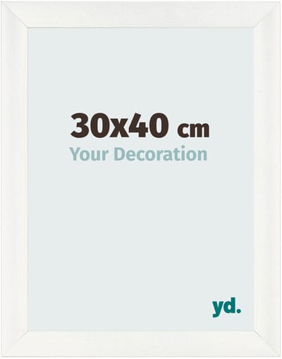 Your Decoration - Fotolijst 30x40 cm - MDF - Wit Geveegd - Pisa
