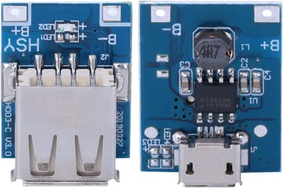 Voedingsmodule Lithium Batterij - Laad Beveiligingsbord - Mobiele Stroom - Geïntegreerde Bescherming - 10 Stuks - Groen
