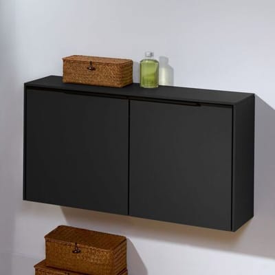 Villeroy & Boch Villeroy &amp; Boch Subway 3.0 sideboard with 2 doors, handles volcano black C60001VN